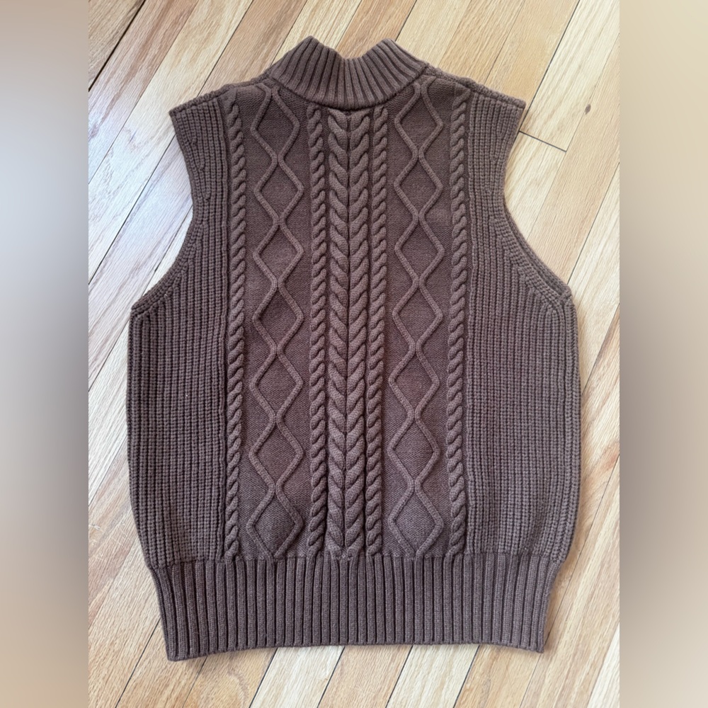 Varley Joilette Roll Neck Vest in Camel - Picture 4 of 6